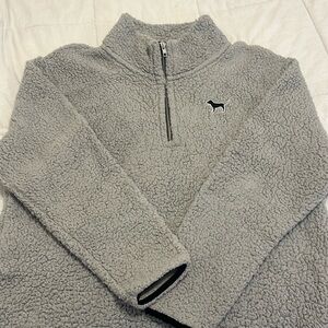 Victoria’s Secret Pink 3/4 zip fleece size large